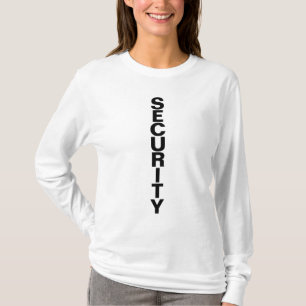 Black And White Security Custom Template Womens T-Shirt