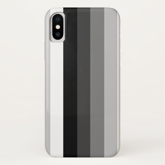 Black and white shadow stripes Case-Mate iPhone case (Back)