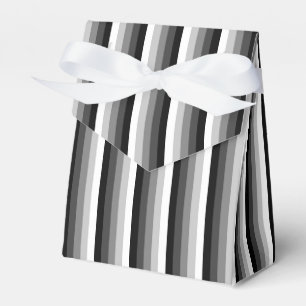 Black and white shadow stripes favour box