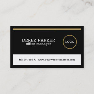 Black And White Shapes Business Card