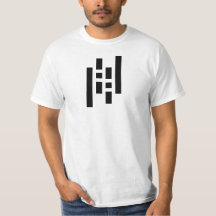 Black and White Shapes Customizable Festival Shirt