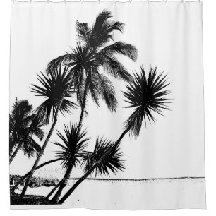 Black and White Shower Curtain