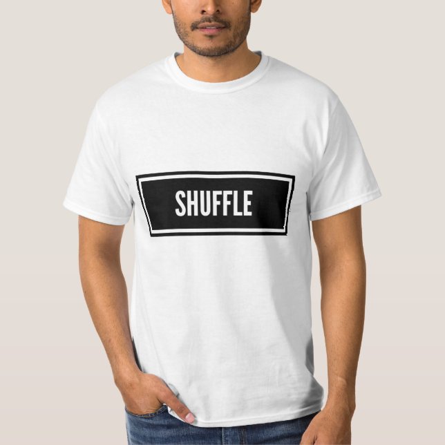Black and White Shuffle Dance T-Shirt (Front)