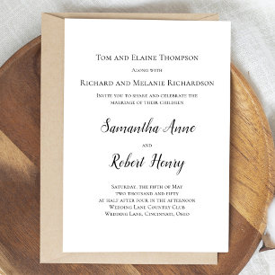 Black and White Simple Classic Script Template