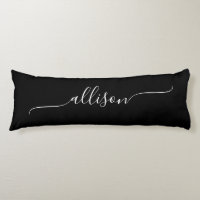 Black and White Simple Swash Signature Name