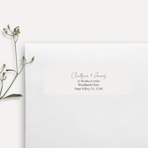 Black and White   Simple Welcome Wedding Address