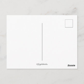 black and white sketch of Mountains Postcard