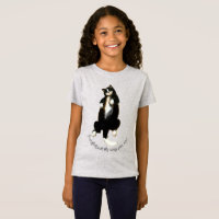 Black and white sleeping cat T-Shirt