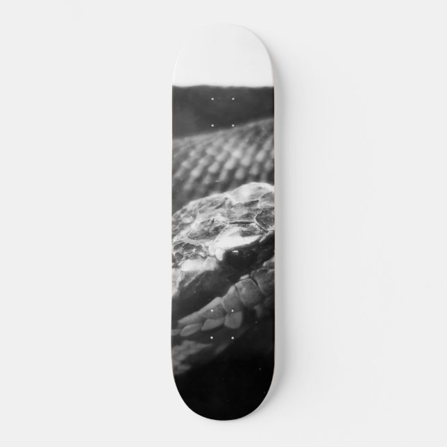Black and white snake skateboard (Front)