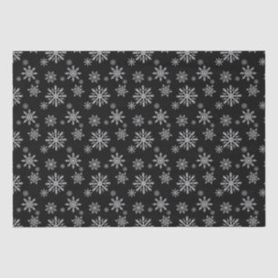 Black and White Snowflake Tissue Paper