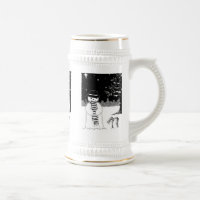 black and white snowman dressed for christmas