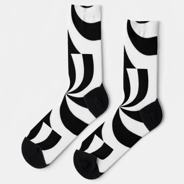 Black and white  socks (Left)