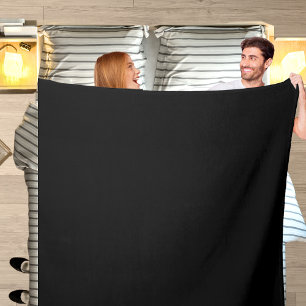 black and white solid colour Bedspread Fleece Blanket