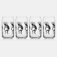 Black And White Southwest Kokopelli