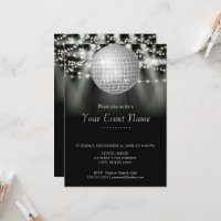 Black and White Sparkling Stars Party 