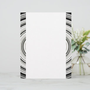 Black And White Spiral Letterhead