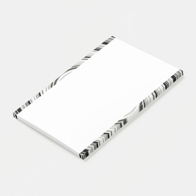 Black And White Spiral Post-it Notes (Angled)