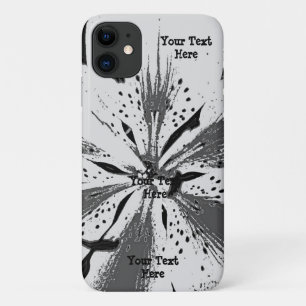 black and white splashes abstract street art style Case-Mate iPhone case