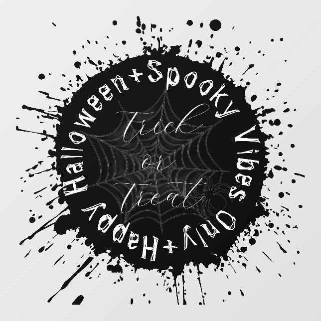 Black and White Spooky Trick or Treat Halloween (Sheet)