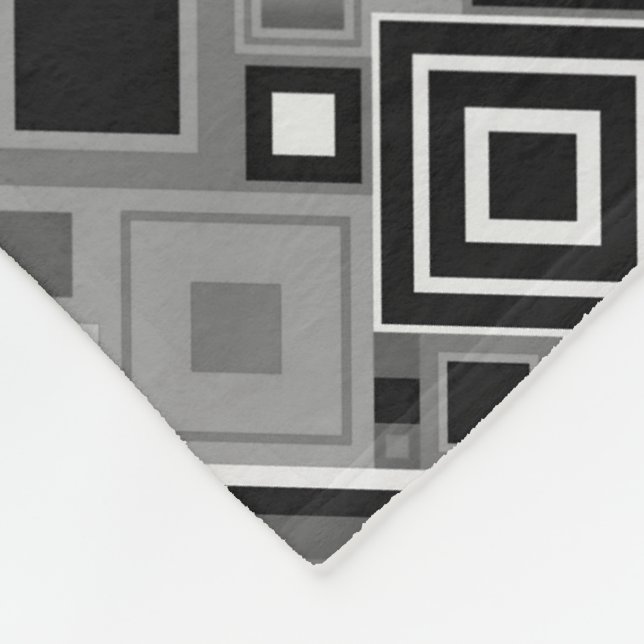 Black and White Squares Blanket (Corner)