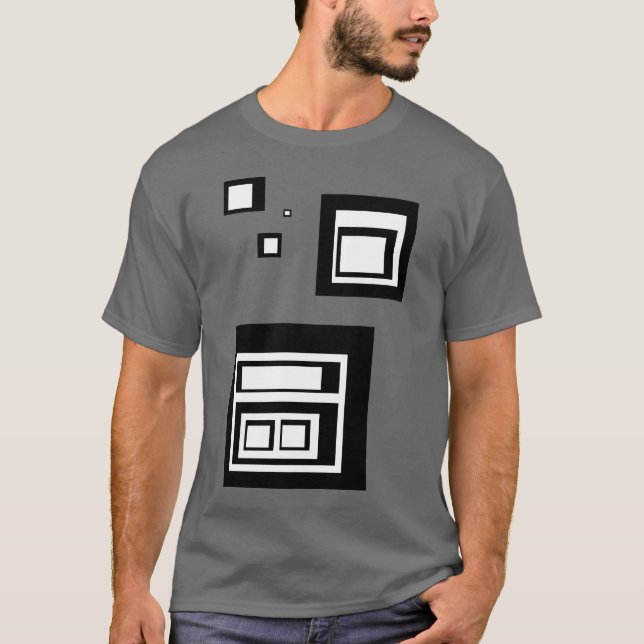 Black and White Squares T-Shirt (Front)