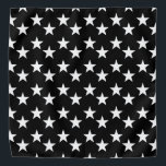 Black and White Star Pattern Bandanna<br><div class="desc">This cute bandanna is the perfect accessory for you,  your child or your favourite dog.</div>
