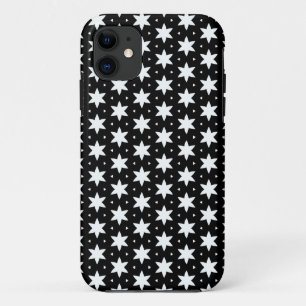 Black and White Star Pattern Case-Mate iPhone Case