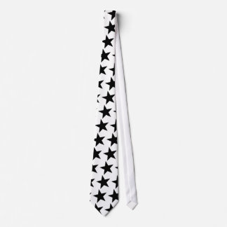 Black and White Star Tie