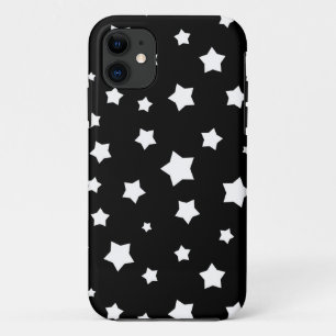 Black and white stars pattern Case-Mate iPhone case
