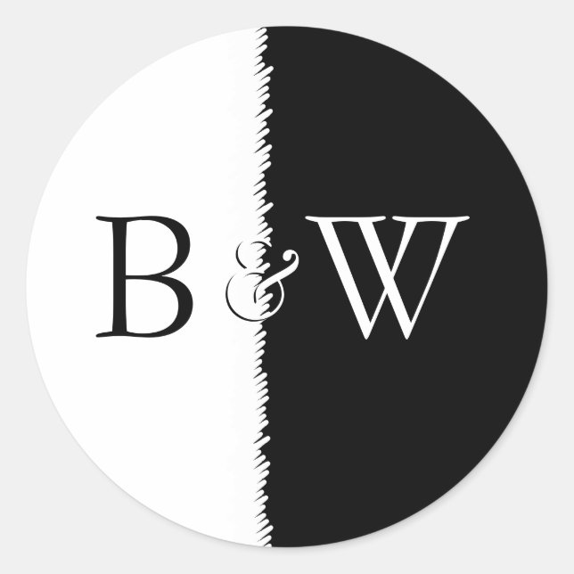 Black and White Sticker (Front)