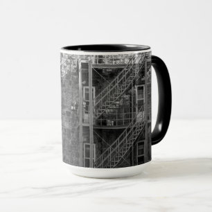 Black and White Stone Architecture Mug