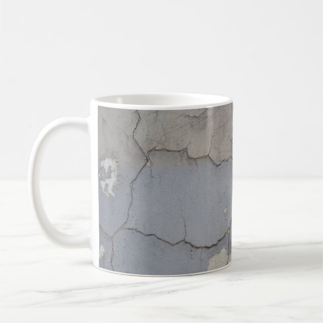 Black and white stone fragment coffee mug (Left)
