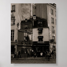 black and white street photography in paris