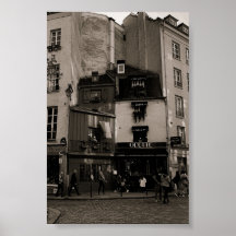 black and white street photography in paris