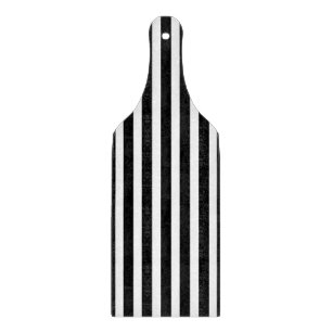 Black and White Stripe Cutting Board