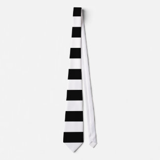 Black and White Stripe Tie
