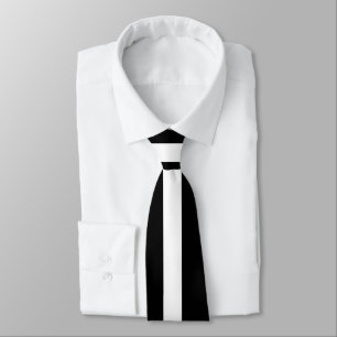 Black And White Stripe Tie