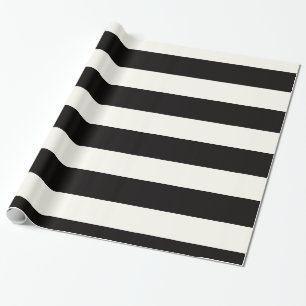 Black and White Stripe Wrapping Paper