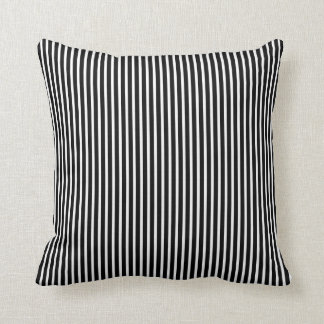 Black and White Striped Decorative Pillows