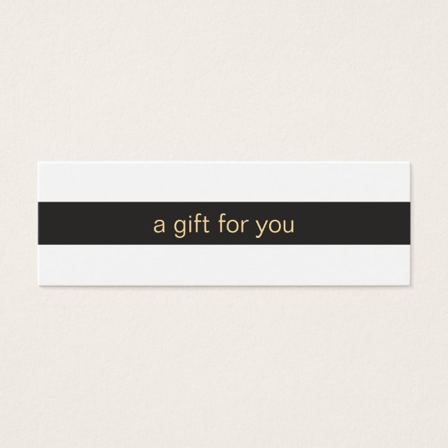Black and White Striped Gift Card (Front)