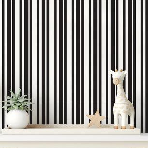 Black and White Striped Wallpaper