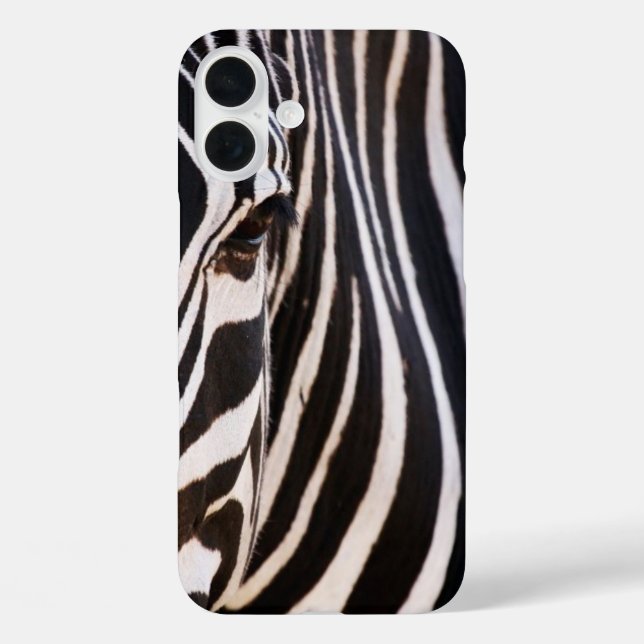 Black and White Striped Zebra Case-Mate iPhone Case (Back)