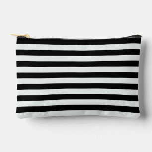 Black and White Stripes by Shirley Taylor Accessory Pouch