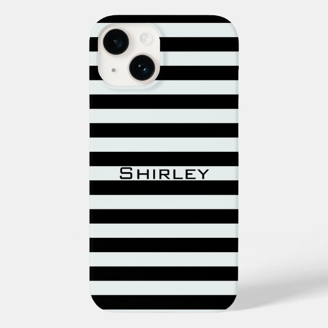 Black and White Stripes by Shirley Taylor Case-Mate iPhone Case (Back)