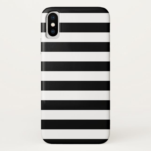 Black and White Stripes Case-Mate iPhone Case (Back)