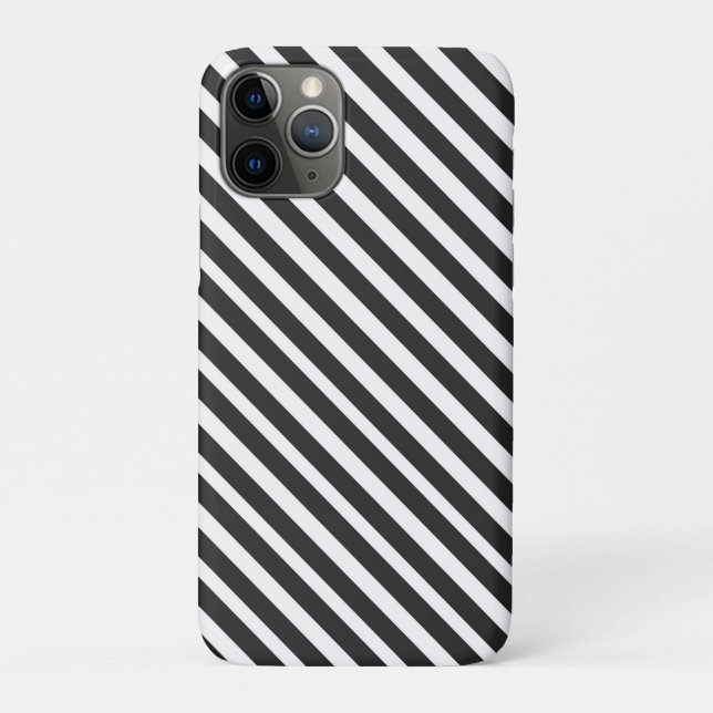 Black and White Stripes Case-Mate iPhone Case (Back)