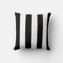 Black and white stripes  cushion