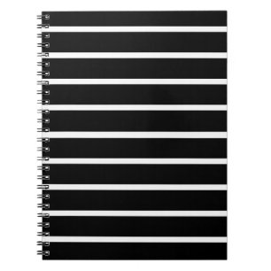 Black and White Stripes Design Notebook