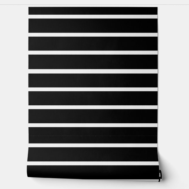 Black and White Stripes Design Wallpaper (Unrolling)