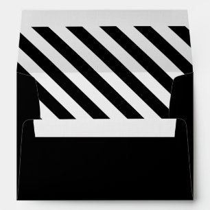 Black and White Stripes Envelope